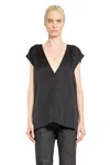 Rick Owens Short Sleeves In Black