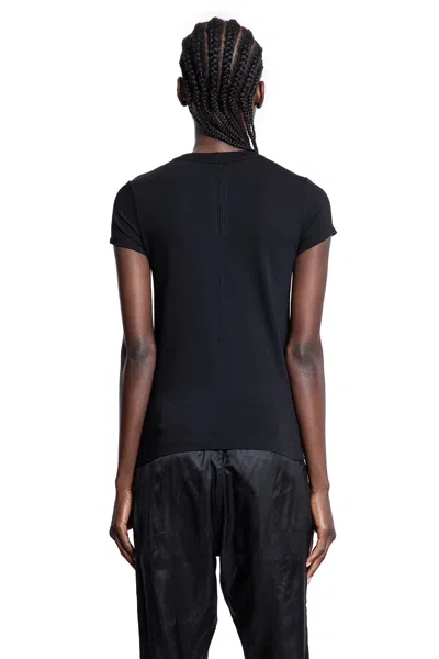 Rick Owens Woman Black T-shirts & Tank Tops