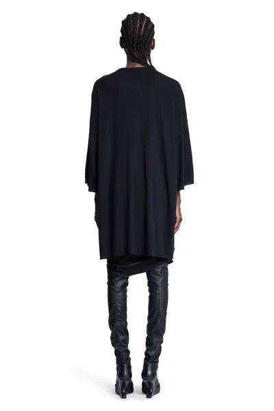Rick Owens Woman Black T-shirts & Tank Tops