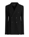 Rick Owens Woman Blazer Dark Green Size 4 Virgin Wool In Black