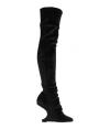 Rick Owens Woman Boot Black Size 11 Textile Fibers In Black