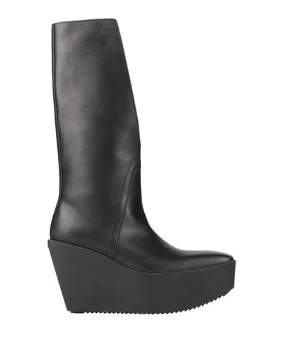 Rick Owens Woman Boot Black Size 6 Leather