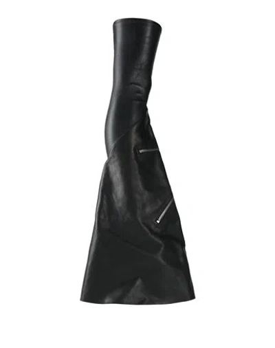 Rick Owens Woman Boot Black Size 7 Leather