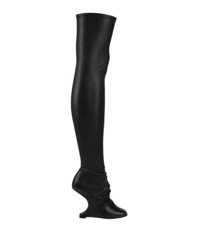 Rick Owens Woman Boot Black Size 8 Leather