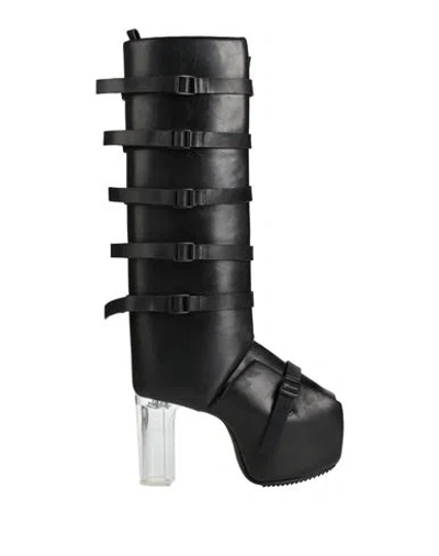 Rick Owens Woman Boot Black Size 8 Leather