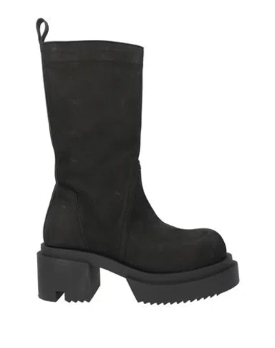 Rick Owens Woman Boot Black Size 8 Leather