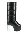 Rick Owens 90mm Padded Tall Leather Boots In Black