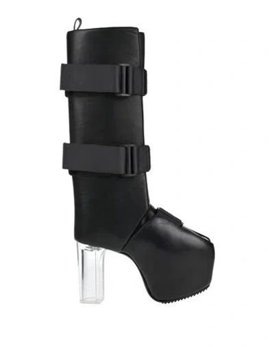 Rick Owens Woman Boot Black Size 8 Leather