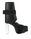 Rick Owens Black Splint Kiss Heels In Black