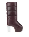 Rick Owens Woman Boot Plum Size 11 Leather In Purple