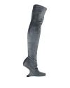 Rick Owens Woman Boot Grey Size 7 Textile Fibers In Gray