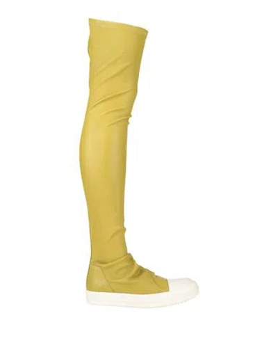 Rick Owens Woman Boot Lime Green Size 7 Textile Fibers