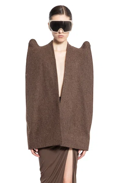 Rick Owens Woman Brown Coats
