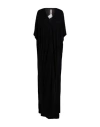 Rick Owens Velvet Cap-sleeve Caftan In Black