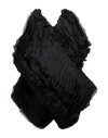 Rick Owens Woman Cape Black Size Onesize Silk In Black