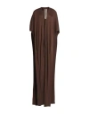 Rick Owens Woman Cape Cocoa Size Onesize Cashmere In Brown