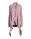 Rick Owens Woman Cardigan Antique Rose Size S Viscose, Polyester