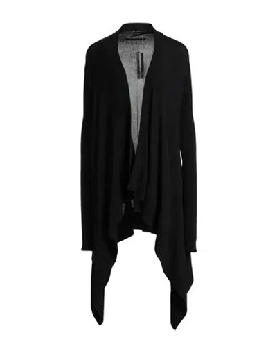 Rick Owens Woman Cardigan Black Size L Viscose, Polyester