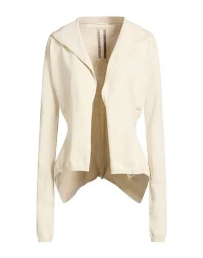 Rick Owens Woman Cardigan Cream Size M Viscose, Polyester In White