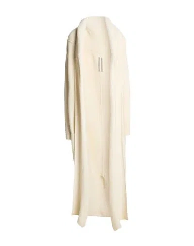 Rick Owens Woman Cardigan Cream Size S Alpaca Wool, Polyamide, Wool, Elastane In Neutral