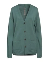 Rick Owens Woman Cardigan Green Size S Virgin Wool