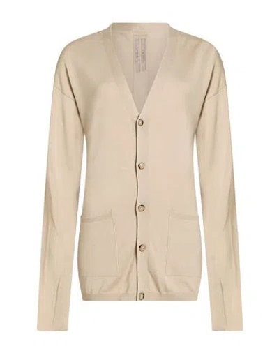 Rick Owens Solid Knit Cardigan In Neutral