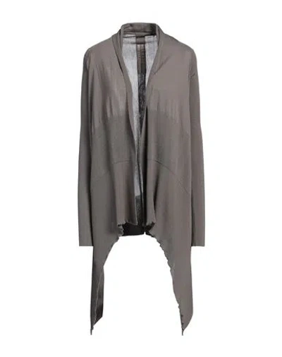 Rick Owens Woman Cardigan Lead Size L Virgin Wool