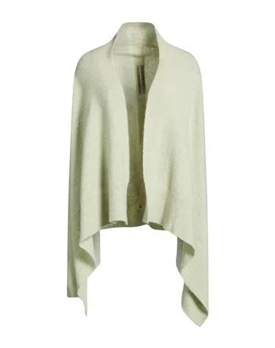 Rick Owens Woman Cardigan Light Green Size M Alpaca Wool, Polyamide, Wool, Elastane