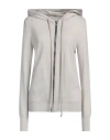 Rick Owens Woman Cardigan Light Grey Size Xs Cashmere In Grey