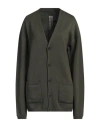 Rick Owens Woman Cardigan Military Green Size S Virgin Wool