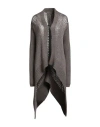 Rick Owens Woman Cardigan Taupe Size M Cashmere, Silk