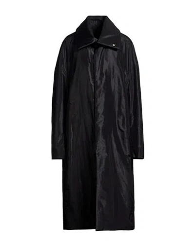 Rick Owens Woman Coat Black Size 4 Silk