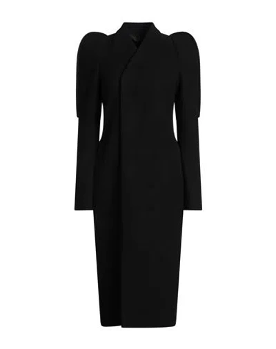 Rick Owens Woman Coat Black Size 8 Virgin Wool