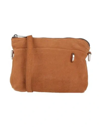 Rick Owens Woman Cross-body Bag Tan Size - Cow Leather In Brown