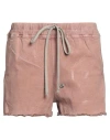 Rick Owens Woman Denim Shorts Antique Rose Size 2 Cotton In Pink
