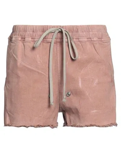 Rick Owens Woman Denim Shorts Antique Rose Size 2 Cotton In Pink