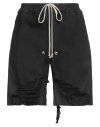Rick Owens Woman Denim Shorts Black Size 2 Cotton In Black