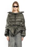 Rick Owens Woman Green Jackets In Green