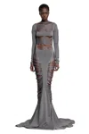 Rick Owens Woman Grey Dresses In Grey