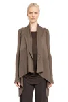 Rick Owens Cardigan In Grey