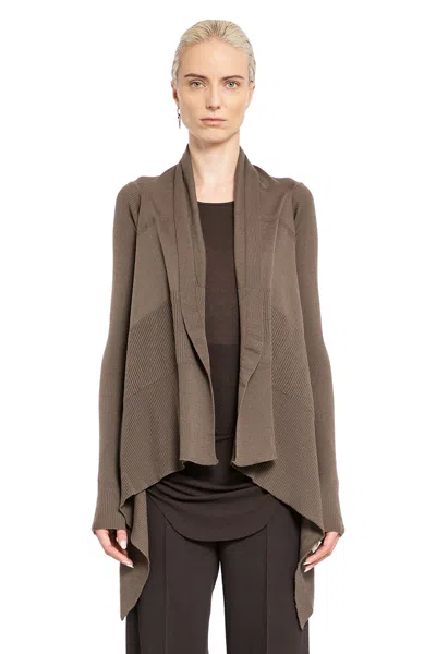 Rick Owens Cardigan In Grey