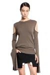 Rick Owens Woman Grey Knitwear In Grey