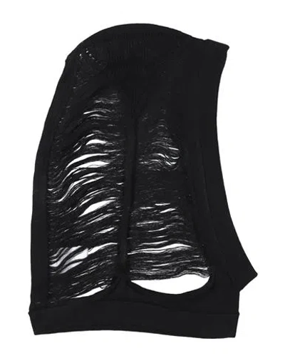 Rick Owens Woman Hat Black Size Onesize Virgin Wool