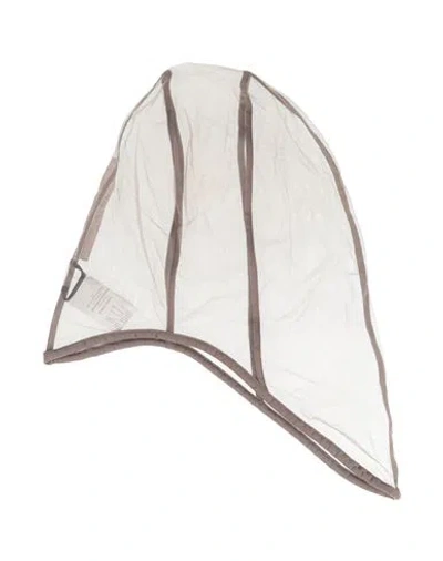 Rick Owens Woman Hat Grey Size M Polyamide In Grey