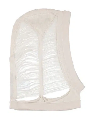 Rick Owens Woman Hat Ivory Size Onesize Virgin Wool In White