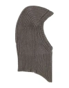 Rick Owens Woman Hat Taupe Size Onesize Cashmere, Wool