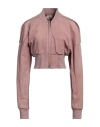 Rick Owens Cropped Bomber Jacket In Pink