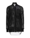 Rick Owens Womens Black Semi-sheer Relaxed-fit Tulle Jacket In Black