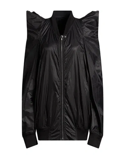 Rick Owens Woman Jacket Black Size 4 Polyamide