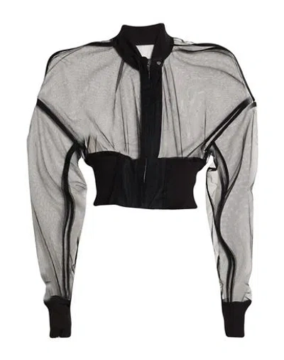 Rick Owens Woman Jacket Black Size 6 Polyamide